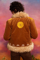 Cinnamon Girl Brown Embroidered Penny Lane Coat - The Hippie Shake