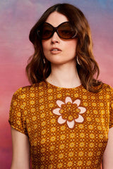 Heart of Gold Daisy Broderie Tunic - The Hippie Shake