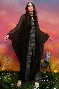 Into the Night Pleated Cape - The Hippie Shake