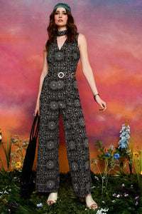 Linda Paloma Kaleidoscope Embroidered Jumpsuit - PRE-ORDER - The Hippie Shake