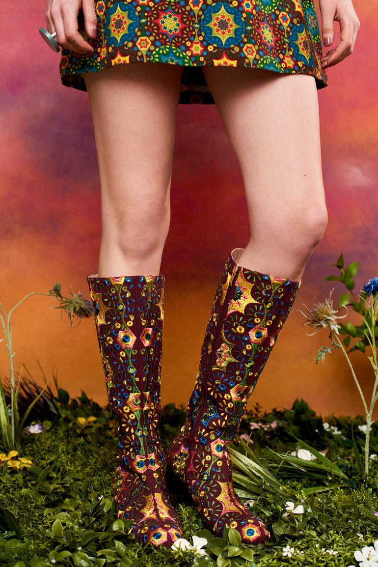 Love Is Love Kaleidoscope Embroidered Boot - PRE-ORDER - The Hippie Shake