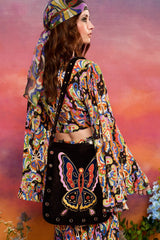 Marguerita Angel Sleeve Butterfly Tie Top - The Hippie Shake
