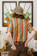 Santa Fe Floral Stripe Men’s Shirt - The Hippie Shake