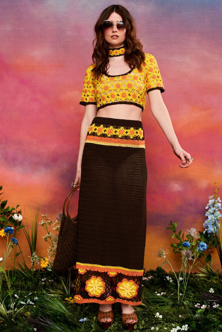 Sunny Sunday Daisy Crochet Skirt - The Hippie Shake