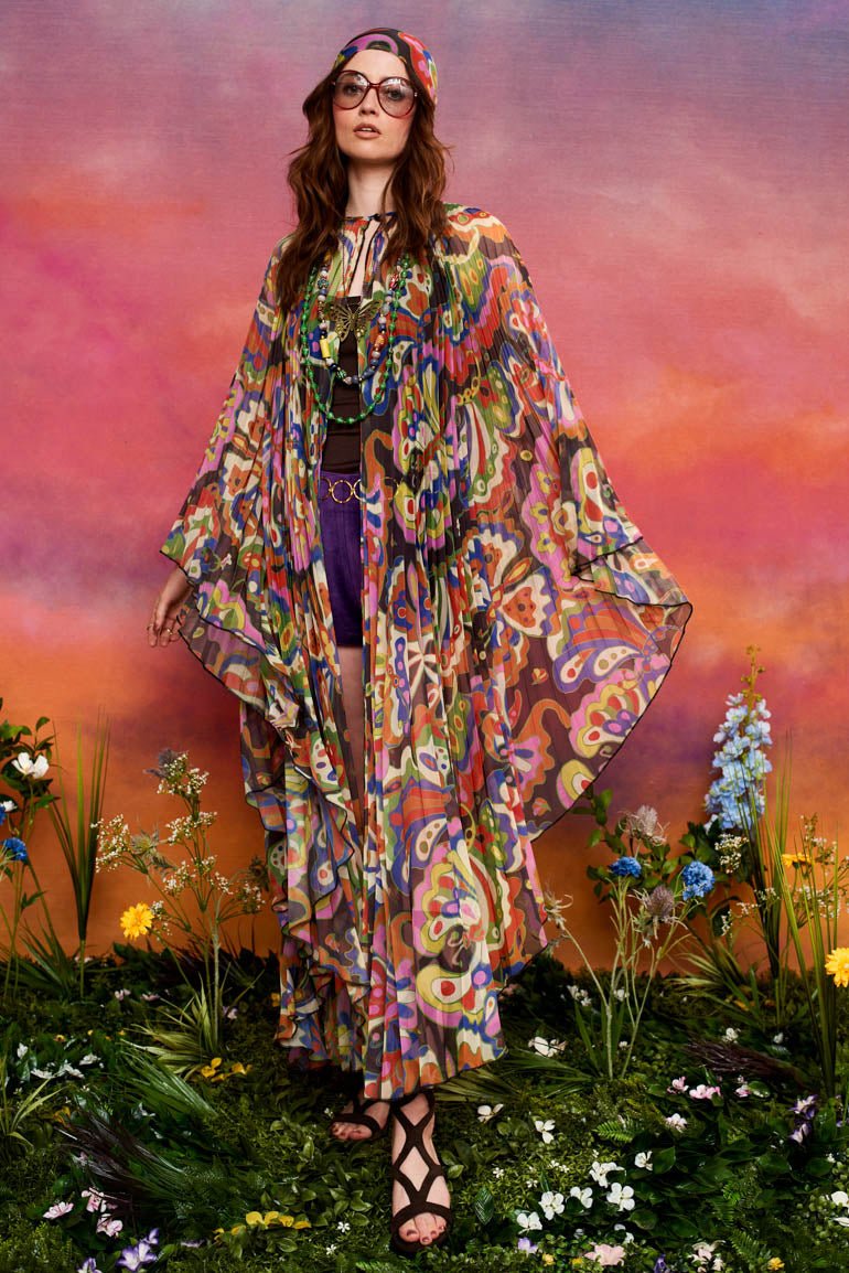 Wild Tales Butterfly Pleated Cape - The Hippie Shake