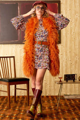 Dream On Cream Floral High Neck Mini Dress - The Hippie Shake