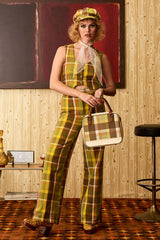 Get It On Green Check Trousers - The Hippie Shake