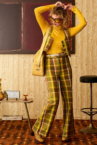 Get It On Green Check Trousers - The Hippie Shake