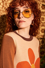 Here Comes Sunshine Yellow Butterfly Glasses - PRE-ORDER - The Hippie Shake