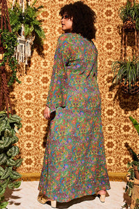 Lady Of The Canyon Green Paisley Maxi Dress - The Hippie Shake