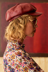 Laura Lee Burgundy Baker Hat - The Hippie Shake