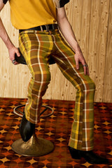 Lay It Down Green Check Trousers - The Hippie Shake