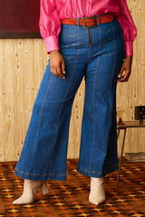 Little Jeanie Chevron Wide Leg Jeans - PRE-ORDER - The Hippie Shake