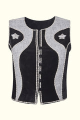 Rock and Roll Queen Velvet Embroidered Vest - The Hippie Shake