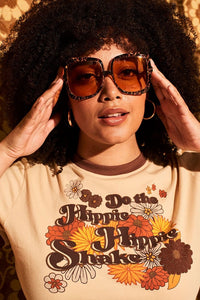 Sharon Oversized Tortoise Sunglasses - The Hippie Shake
